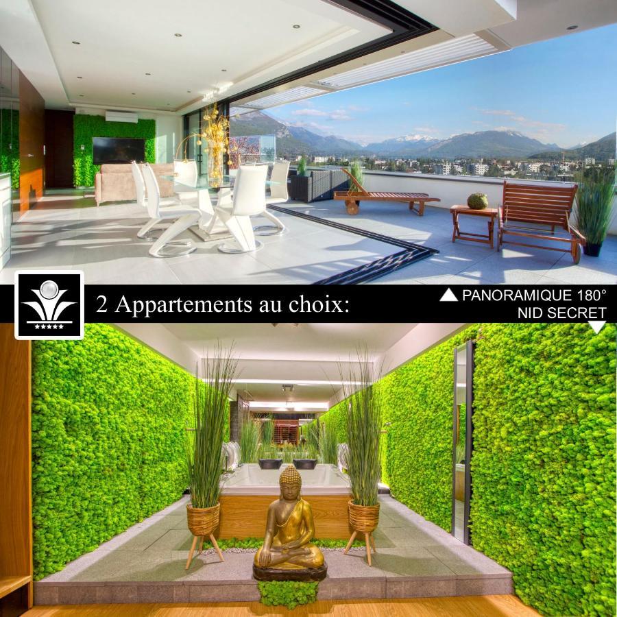 Panoramique 180 Lac Et Montagne Et Nid Secret Spa Romantique Анси Экстерьер фото
